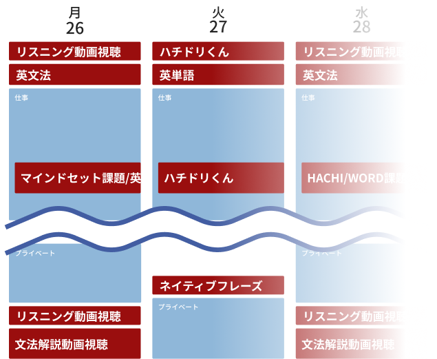 1週間の学習を徹底管理